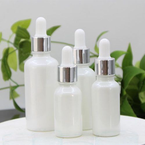 C) ガラススポイトオイル(パールホワイト) 50ml - YOKIプラザ - 化粧品容器