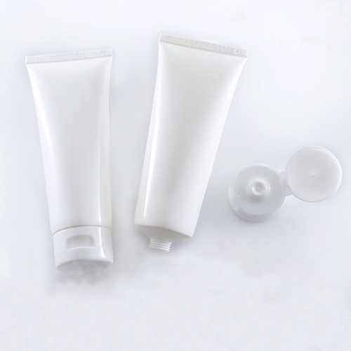 C) ワンタッチキャップチューブ(白) 100g_PE - YOKIプラザ - 化粧品容器