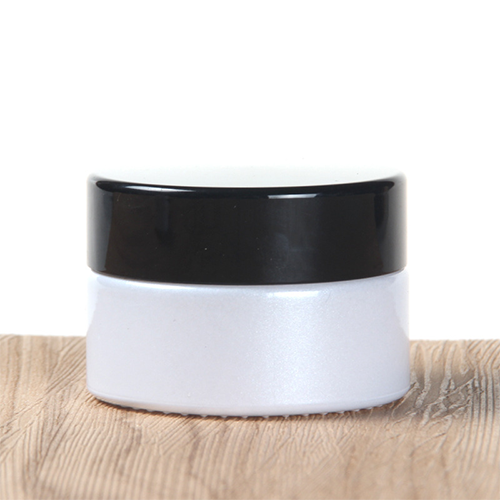 C) ガラスクリームジャー(パールホワイト) 20g - YOKIプラザ - 化粧品容器