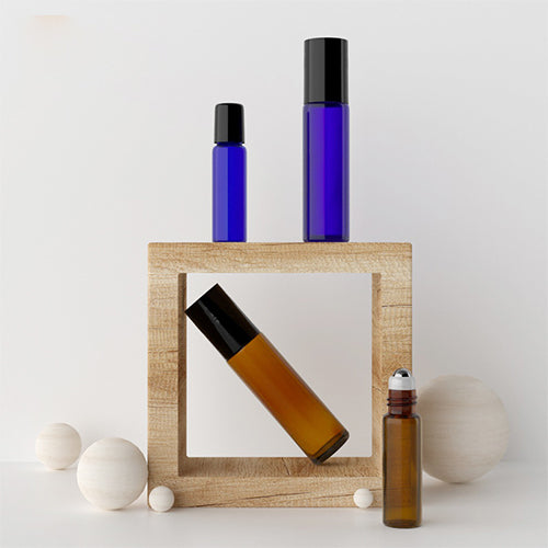 C) ガラス ロールオンオイル容器 L10ml - YOKIプラザ - 化粧品容器