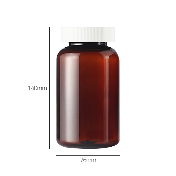 L) 広口キャップボトル(B丸タイプ) 500ml_PET