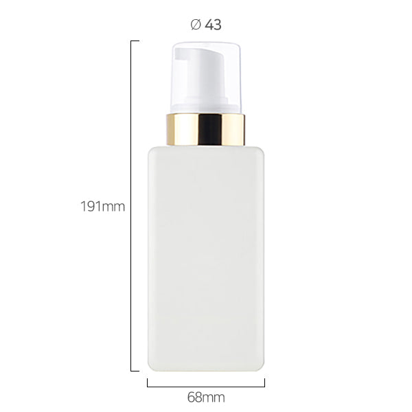 L) 泡ポンプ(角型/金銀ライン×白) CJ-S250,500ml_PET