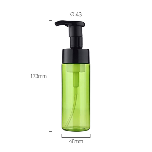 L) 泡ポンプ(半透明カラー×黒/Aタイプ) CL150ml_PET