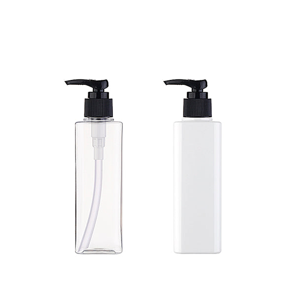 L) ポンプボトル(Dタイプ/角型) S200ml_PET