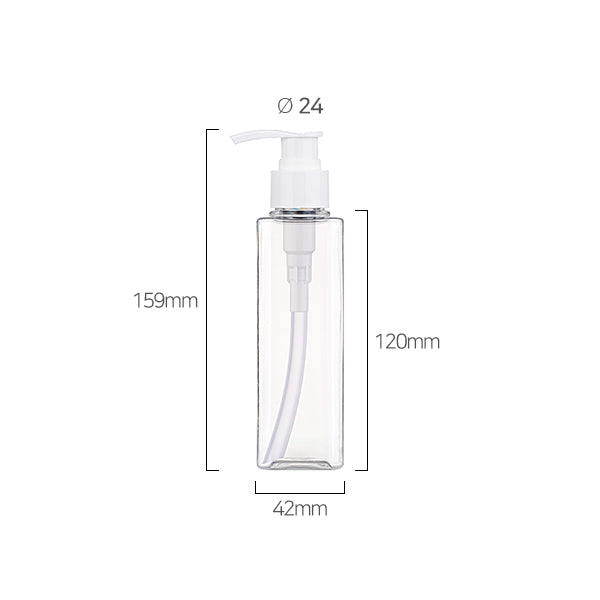 L) ポンプボトル(Bタイプ/角型) S150ml _PET