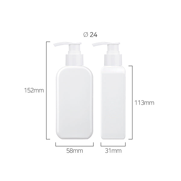 L) ポンプボトル(Bタイプ/スクエア) SR150ml_PET