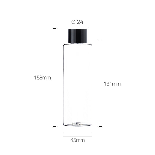 L) 中栓付スクリューキャップ(肉厚キャップ) C180ml_PET