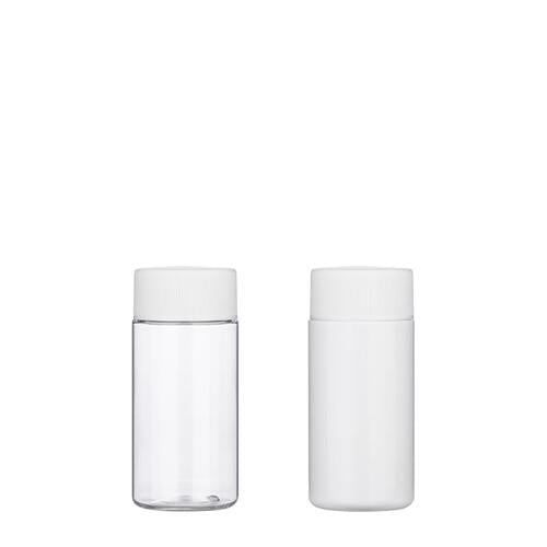 L) スクリューキャップボトル(広口・ローレット有り) 130ml - YOKIプラザ - 化粧品容器