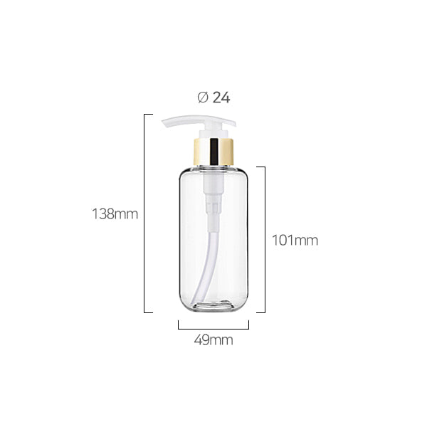 L) 金冠・銀冠ポンプボトル CUR150ml_PET - YOKIプラザ - 化粧品容器
