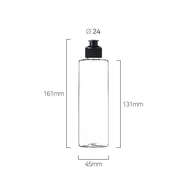 L) ワンタッチキャップボトル(先細) C180ml_PET - YOKIプラザ - 化粧品容器