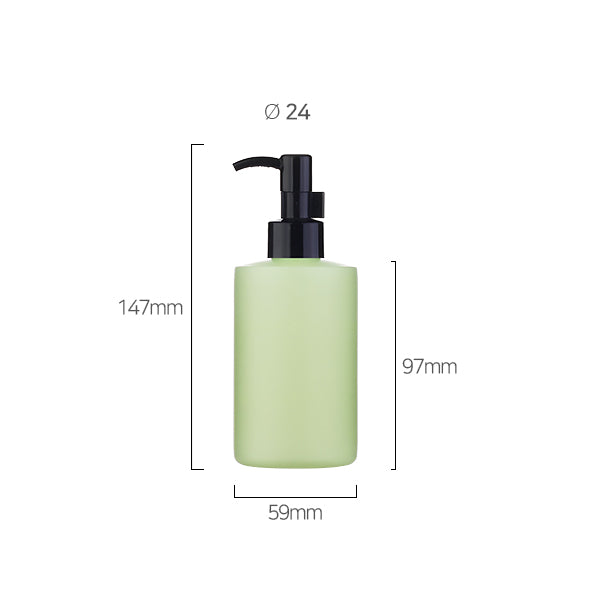 L) オイル用ポンプボトル(グリーン) C200ml_PP