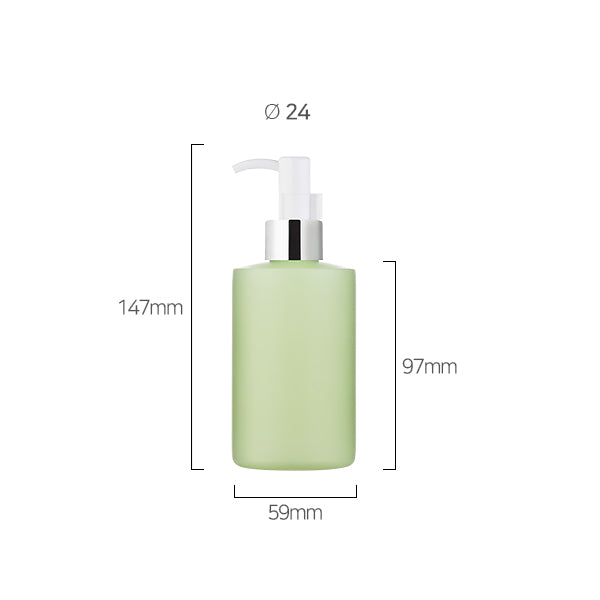 L) 金冠・銀冠オイル用ポンプボトル(グリーン) C200ml_PP