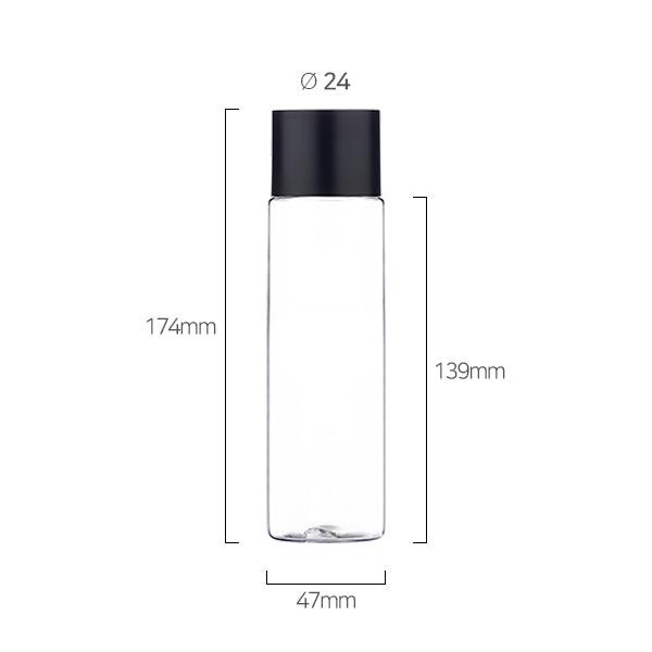 L) スクリューキャップボトル(二重大キャップ) C200ml_PET - YOKIプラザ - 化粧品容器