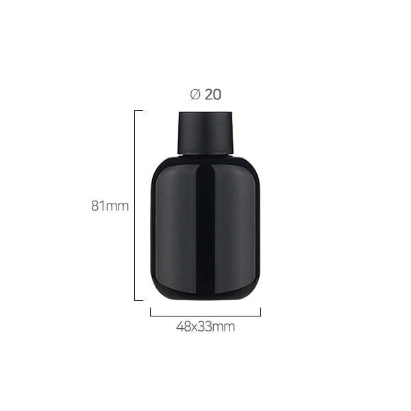 L) ガラス ビタミン用キャップ/スポイト 容器(楕円) GE30ml