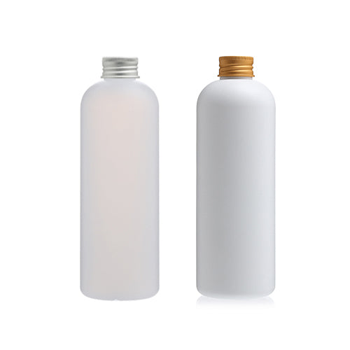 D) アルミスクリューキャップボトル E-R500ml_PE(白) - YOKIプラザ - 化粧品容器