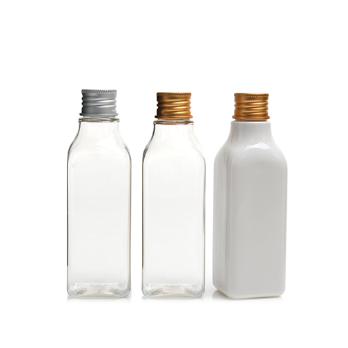 D) 中栓付 アルミスクリューキャップボトル(角型) N120ml_PET - YOKIプラザ - 化粧品容器