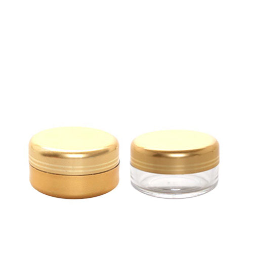 D) クリームジャー(ゴールドキャップ) 15g_SAN - YOKIプラザ - 化粧品容器