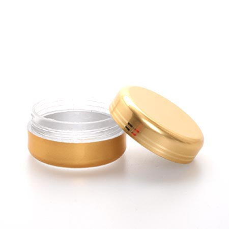 D) クリームジャー(ゴールドキャップ) 15g_SAN - YOKIプラザ - 化粧品容器