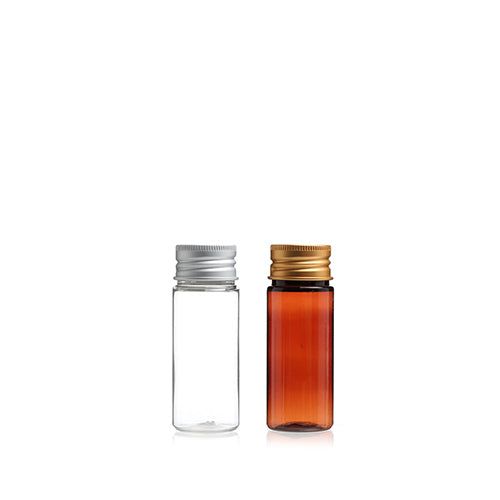 D) 広口アルミキャップボトル K50ml_PET - YOKIプラザ - 化粧品容器