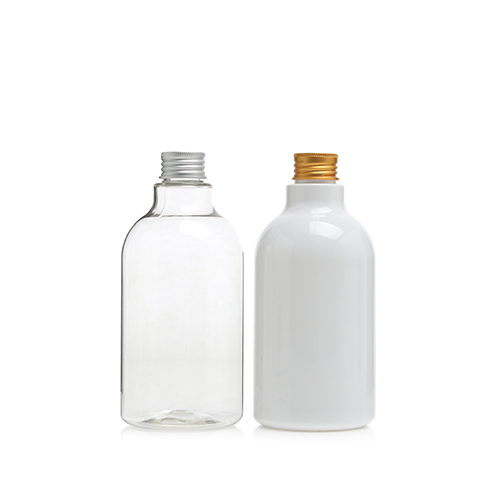 D) 中栓付 アルミスクリューキャップボトル N400ml_PET - YOKIプラザ - 化粧品容器
