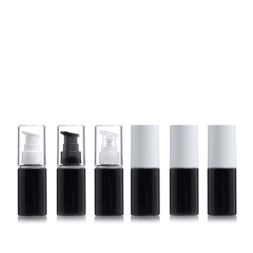 D) オーバーキャップワンドロップポンプ(黒ボトル) Z30ml_PET - YOKIプラザ - 化粧品容器