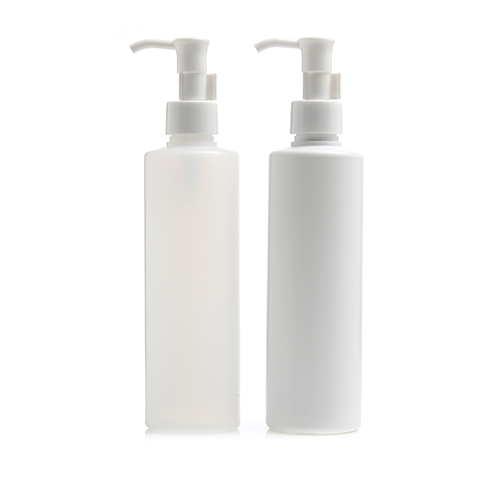 D) オイル用ポンプボトル(半透明ボトル) E250ml_PE - YOKIプラザ - 化粧品容器