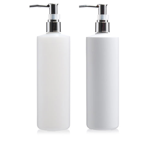 D) メタル冠オイル用ポンプボトル E500ml_PE(半透明) - YOKIプラザ - 化粧品容器