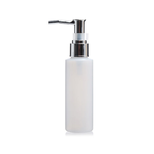 D) メタル冠オイル用ポンプボトル(半透明) E120ml_PE - YOKIプラザ - 化粧品容器