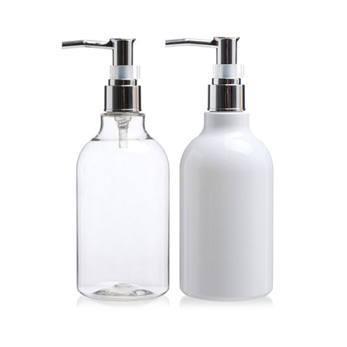 D) メタル冠オイル用ポンプボトル N400ml_PET - YOKIプラザ - 化粧品容器