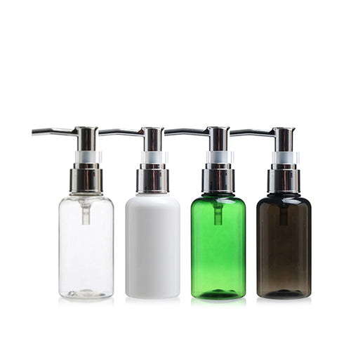 D) メタル冠オイル用ポンプボトル T120ml_PET - YOKIプラザ - 化粧品容器