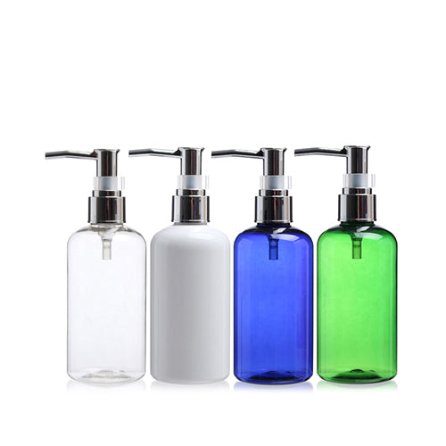D) メタル冠オイル用ポンプボトル T-B250ml_PET - YOKIプラザ - 化粧品容器
