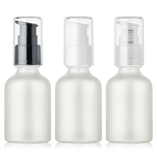 L) ガラスドロップポンプ(半透明パール) CW50ml - YOKIプラザ - 化粧品容器