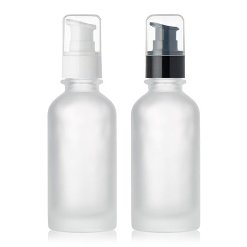 L) ガラスドロップポンプ(半透明マット) CW120ml - YOKIプラザ - 化粧品容器