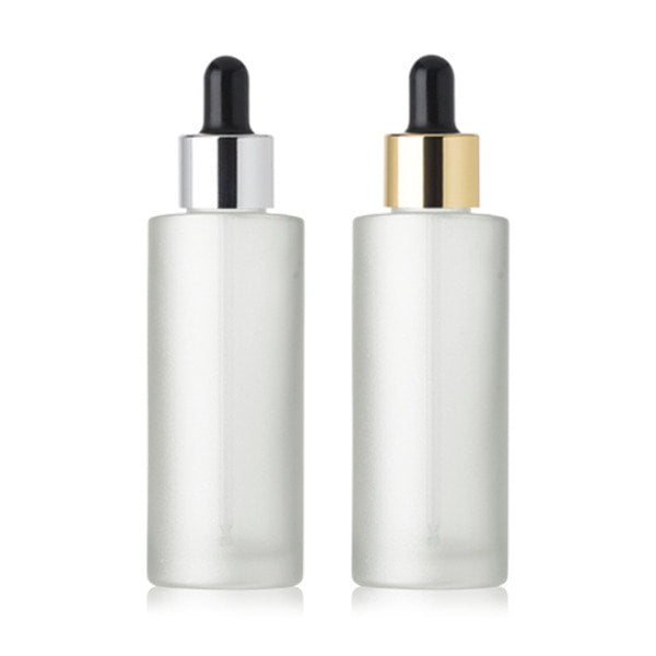 L) 金冠・銀冠ガラススポイトボトル(半透明パール) CL50ml - YOKIプラザ - 化粧品容器