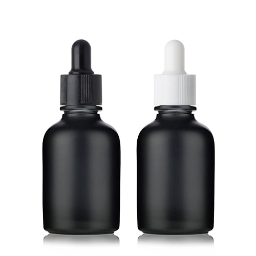 L) ガラススポイトボトル(黒) CW50ml - YOKIプラザ - 化粧品容器