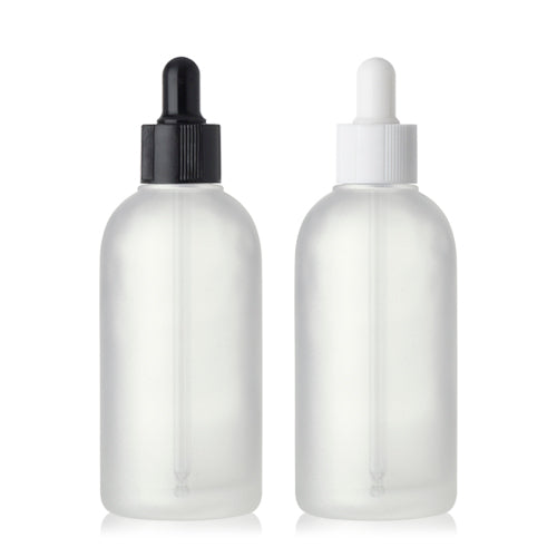 L) ガラススポイトボトル(半透明パール) CR120ml - YOKIプラザ - 化粧品容器