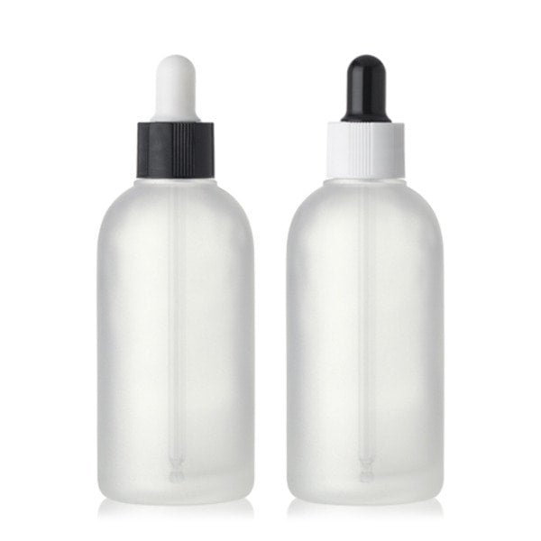 L) ガラススポイトボトル(半透明パール) CR120ml - YOKIプラザ - 化粧品容器