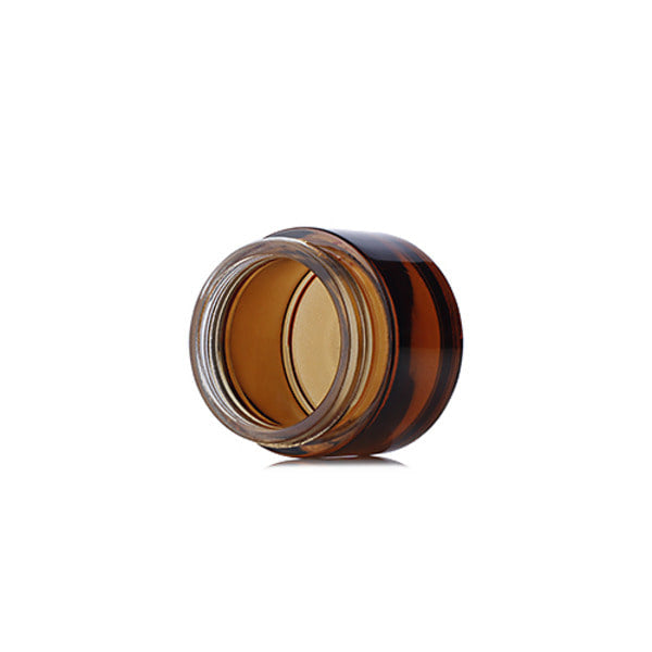L) ガラスクリームジャー(茶色) C50g - YOKIプラザ - 化粧品容器