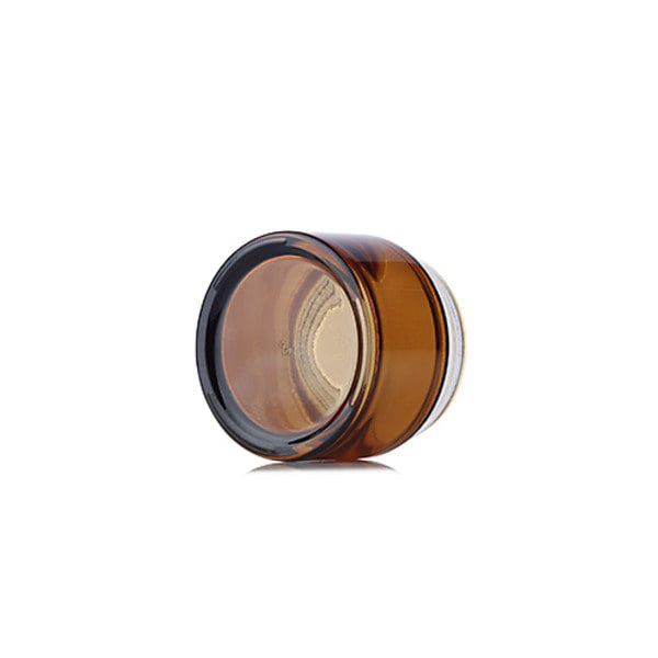 L) ガラスクリームジャー(茶色) C50g - YOKIプラザ - 化粧品容器