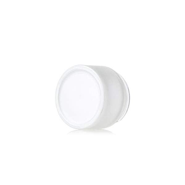 L) ガラスクリームジャー(半透明パール) C50g - YOKIプラザ - 化粧品容器