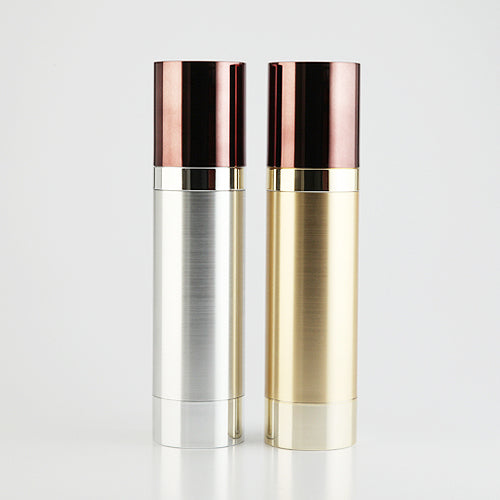 L) フルメタル 真空ポンプ(クローム蒸着キャップ) 80ml_PS - YOKIプラザ - 化粧品容器