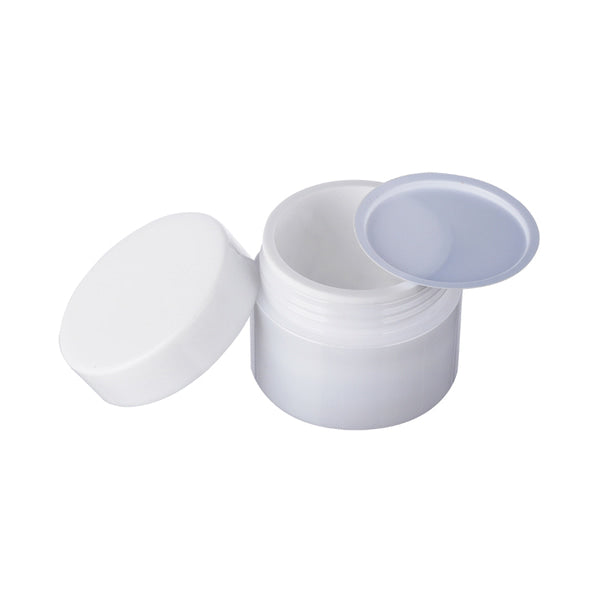 L) クリームジャー(中蓋付・パール) 60g_PET - YOKIプラザ - 化粧品容器