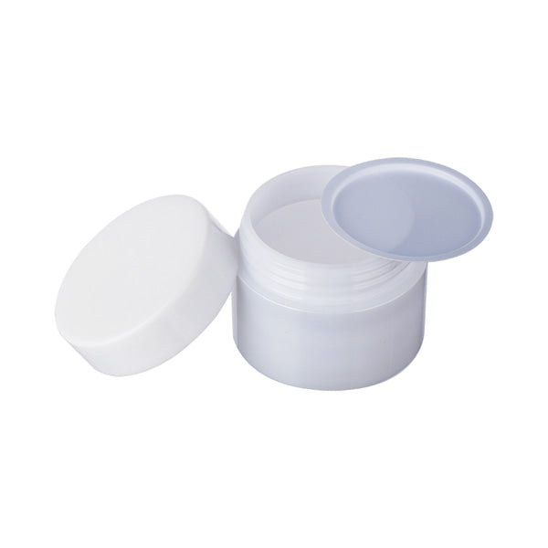 L) クリームジャー(中蓋付・パール) 100g_PET - YOKIプラザ - 化粧品容器