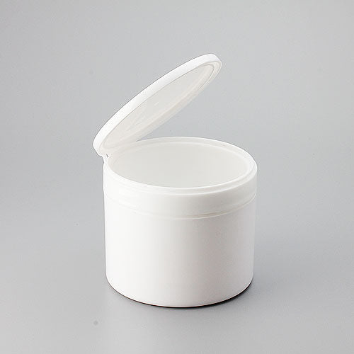 L) ワンタッチクリームジャー(中蓋付・白) 300g_PS+PP - YOKIプラザ - 化粧品容器