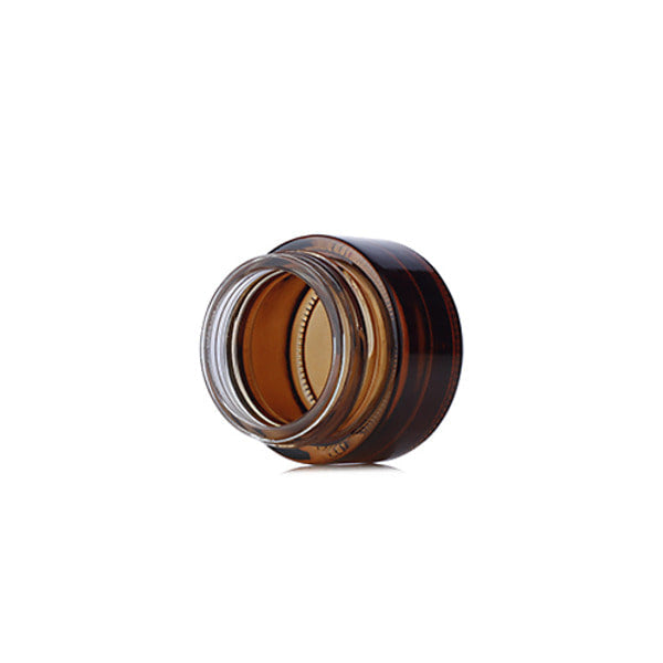 L) ガラスクリームジャー(茶色) C30g - YOKIプラザ - 化粧品容器