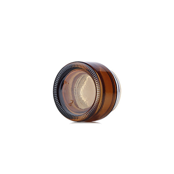 L) ガラスクリームジャー(茶色) C30g - YOKIプラザ - 化粧品容器