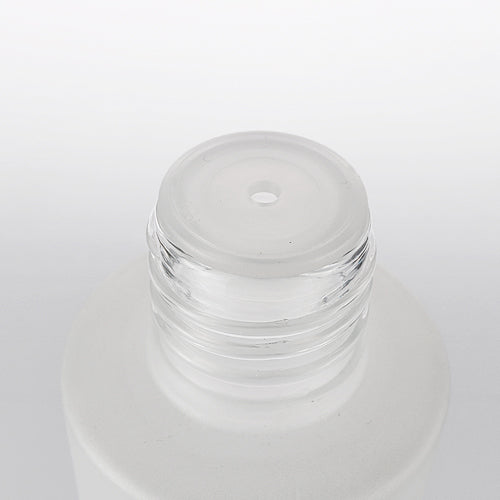 L) パッキン付ガラスボトル(半透明パール) C100ml - YOKIプラザ - 化粧品容器