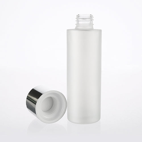 L) パッキン付ガラスボトル(半透明パール) C120ml - YOKIプラザ - 化粧品容器
