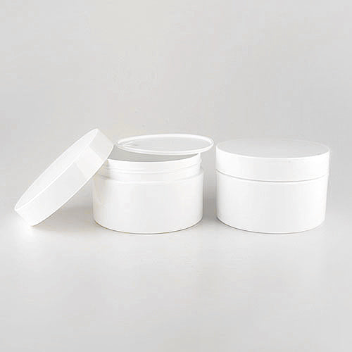 L) クリームジャー(中蓋付・白) W200g_PP - YOKIプラザ - 化粧品容器