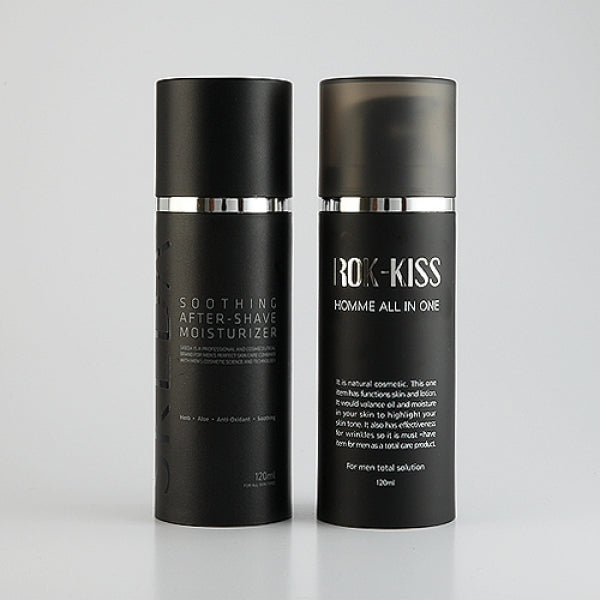 L) 真空ポンプ(黒ボトル×銀ライン) 50ml_PP - YOKIプラザ - 化粧品容器